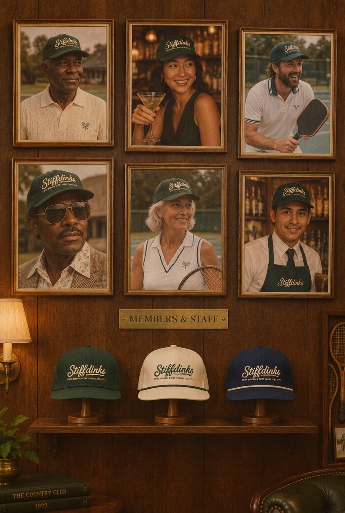 Stiffdinks proshop wall
