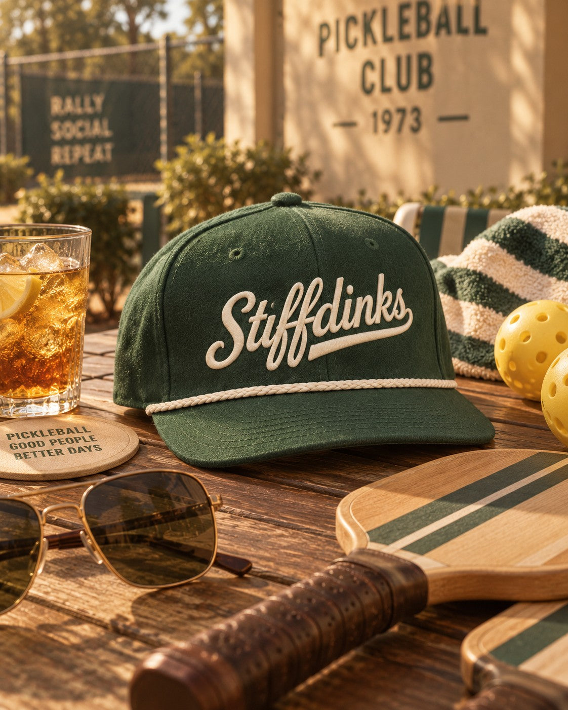 The 1976 Cap, courtside