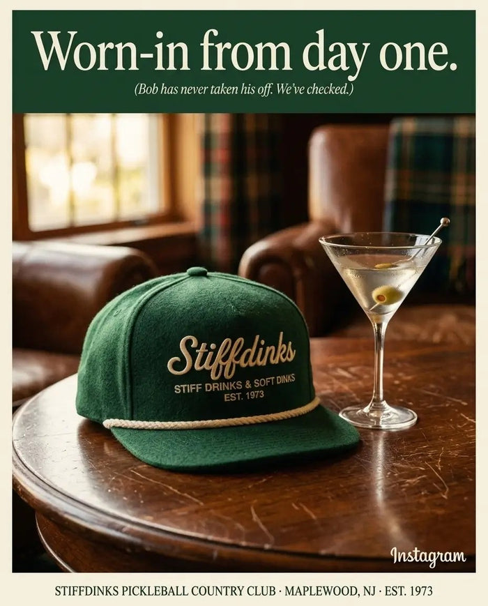 Stiffdinks clubhouse poster worn in