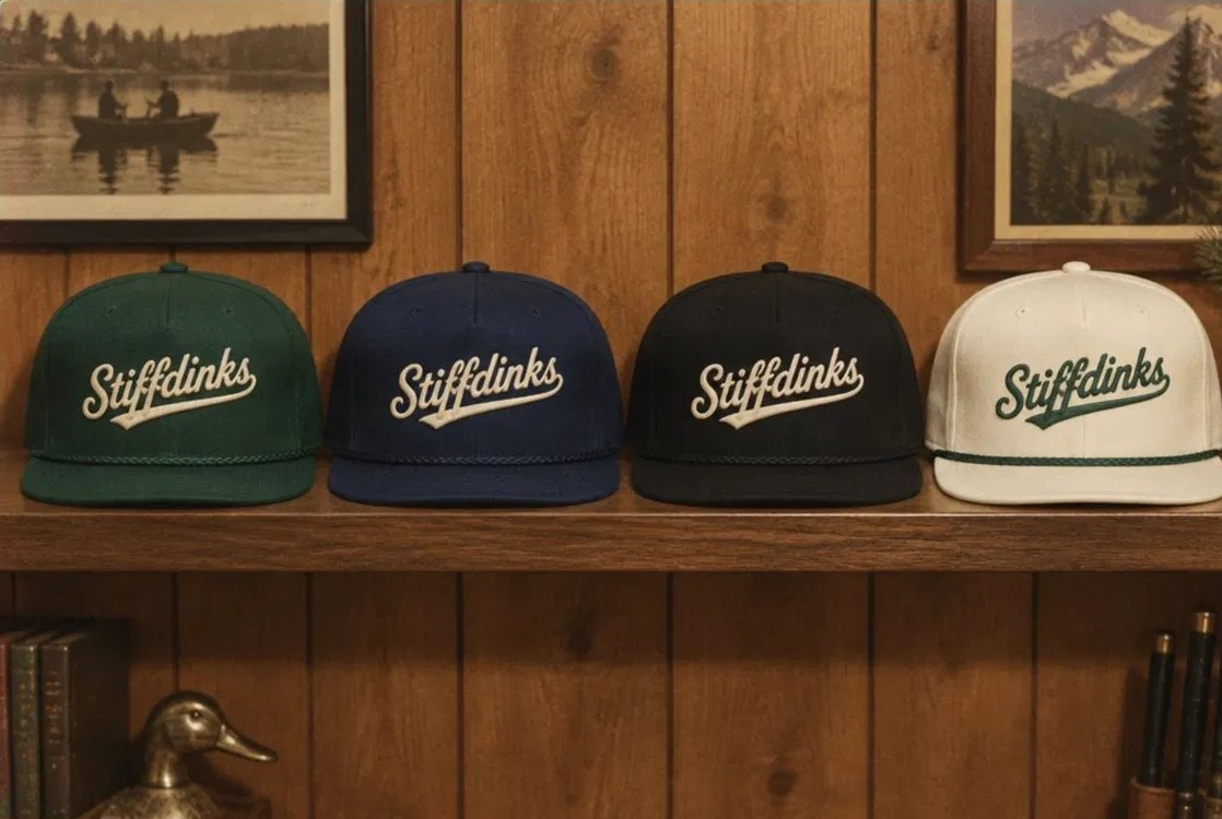 Stiffdinks proshop lineup shelf